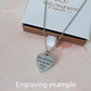 Engraved Dandelion and Butterflies Cremation Ashes Urn Necklace Silver