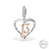 13th Birthday Charm 925 Sterling Silver - Love You To The Moon ( fits pandora )