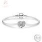 Breloque coeur père et fille en argent sterling 925 - Je t&