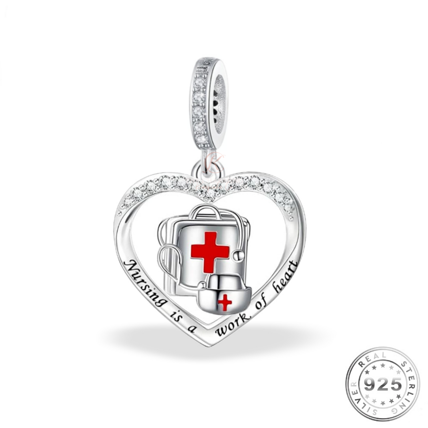 Gifts Nurse Charm Bracelet Pandora Nurse Heart Charm 925 Sterling