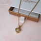 Engraved Gold Ashes Glass Heart Urn Necklace Self Fill