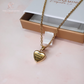 Engraved Gold Ashes Glass Heart Urn Necklace Self Fill