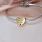 Engraved Self-Fill Ashes Heart Charm - Silver, Gold or Rose Gold - fits Pandora bracelets 