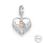 Robin Angel Wings Charm 925 Sterling Silver & Rose Gold - fits pandora - memorial