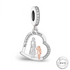 Grandma My Hero Heart Dangle Charm 925 Sterling Silver fits Pandora