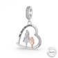 Mum My Hero Heart Dangle Charm 925 Sterling Silver fits Pandora 