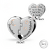 Grandma & Grandchildren / Granddaughter Charm 925 Sterling Silver - Love You To The Moon fits Pandora
