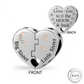 Big Sister & Little Sister Heart Charm 925 Sterling Silver - Love You To The Moon fits pandora