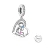 My Children My World Footprints Charm 925 Sterling Silver - fits Pandora | Mummy Mum Gift