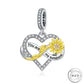 You are my Sunshine Sunflower Charm 925 Sterling Silver fits Pandora