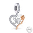 30th Birthday Charm 925 Sterling Silver & Rose Gold fits Pandora