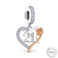 21st Birthday Charm 925 Sterling Silver & Rose Gold fits Pandora