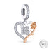 16th Birthday Charm 925 Sterling Silver & Rose Gold fits Pandora