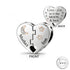 pandora fitting Mother & Son Heart Charm 925 Sterling Silver - Love You To The Moon Mum
