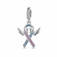 Pandora fitting Baby / Infant Loss Awareness Ribbon Charm 925 Sterling Silver - Miscarriage 