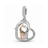 Pandora fitting Giraffe Charm 925 Sterling Silver & Rose Gold - Love You Forever