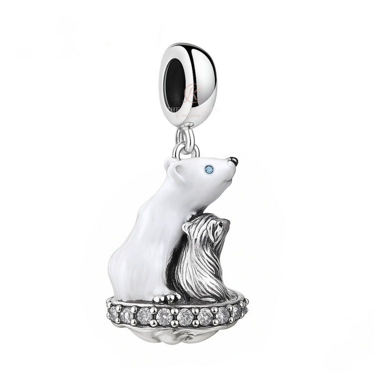 Polar Bear Charm 925 Sterling Silver fits Pandora
