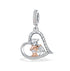 Step Mum / Mother Charm 925 Sterling Silver & Rose Gold fits Pandora