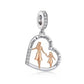 Pandora fitting Mum & Daughter Charm 925 Sterling Silver - Best Friends