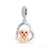 Pandora fitting Labrador Dog Charm 925 Sterling Silver & Rose Gold 