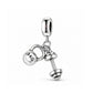 Exercise Dumbbell Weights Gym Charm 925 Sterling Silver fits Pandora 