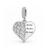 Pandora fitting Dad My Hero Angel Wings Charm 925 Sterling Silver Memorial