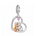 Pandora fitting Monkey Charm 925 Sterling Silver & Rose Gold - I Love You