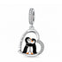 Penguins Charm 925 Sterling Silver - I Love You Forever fits Pandora