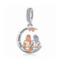 Soul Sisters Charm 925 Sterling Silver & Rose Gold Best friends fits Pandora 