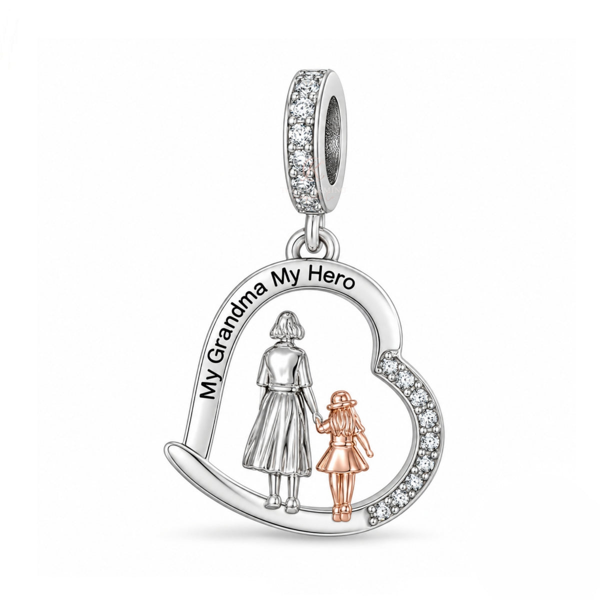 Pandora fitting Memorial Grandma My Hero Charm 925 Sterling Silver