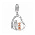 Pandora fitting Dog Charm My Best Friend 925 Sterling Silver & Rose Gold