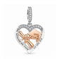 Pandora fitting Graduation Charm 925 Sterling Silver and Rose Gold