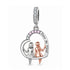 Pandora fitting Best Friend Forever My Friend Charm 925 Sterling Silver & Rose Gold