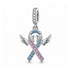 Pandora fitting Baby / Infant Loss Awareness Ribbon Charm 925 Sterling Silver - Miscarriage 