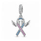 Pandora fitting Baby / Infant Loss Awareness Ribbon Charm 925 Sterling Silver - Miscarriage 