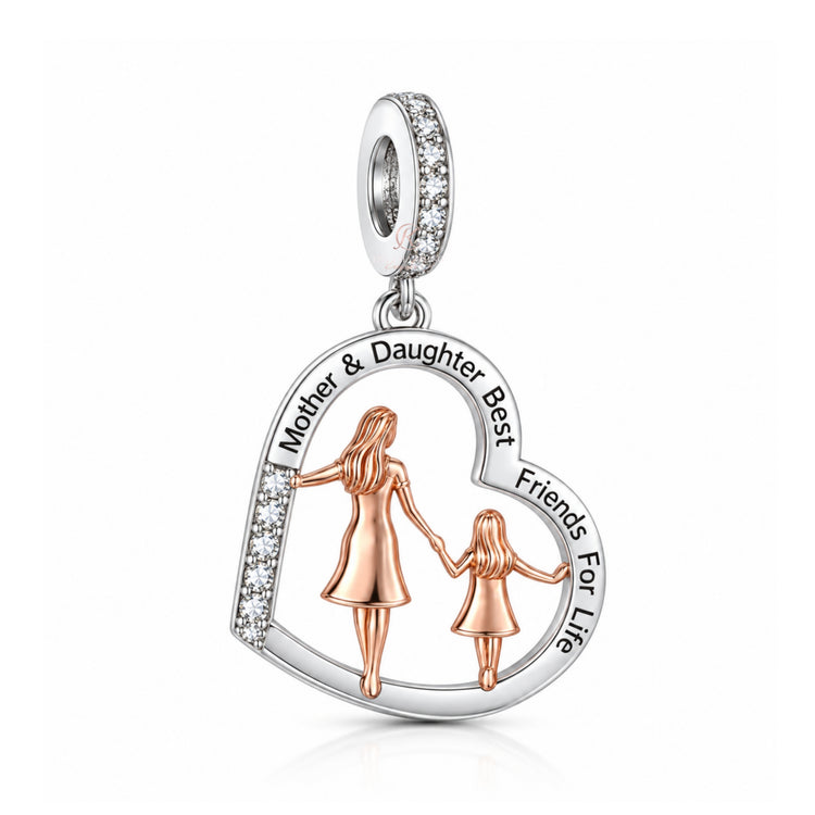 Pandora fitting Mum & Daughter Charm 925 Sterling Silver - Best Friends