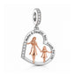Pandora fitting Mum & Daughter Charm 925 Sterling Silver - Best Friends