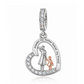 Mum & Daughter Charm 925 Sterling Silver - Forever My Friend fits Pandora