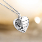 Engravable Angel Wings Ashes Urn Necklace 925 Sterling Silver - Personalised