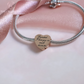 Engraved Self-Fill Ashes Heart Charm - Silver or Rose Gold