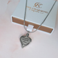 Engraved Angel Wing & Butterfly Cremation Ashes Urn Necklace Silver