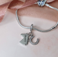 Engraved Horse & Horseshoe Charm 925 Sterling Silver - Personalised with your text