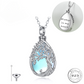 Family Tree Cremation Ashes Urn Necklace 925 Sterling Silver and Moonstone