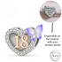 Engraved 18th Birthday Charm 925 Sterling Silver- Personalised - fits Pandora