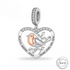 Robin Charm Genuine 925 Sterling Silver Rose Gold - Robin&