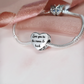 Engraved Butterfly Heart Charm 925 Sterling Silver - Personalised with your text