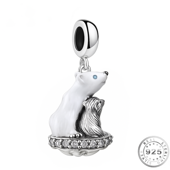 Polar Bear Charm 925 Sterling Silver fits Pandora