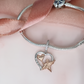 Husband Guardian Angel Charm 925 Sterling Silver & Rose Gold