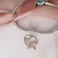 Mum & Dad Guardian Angel Charm 925 Sterling Silver & Rose Gold