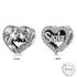 Sister Heart Charm 925 Sterling Silver & Crystal - fits Pandora 